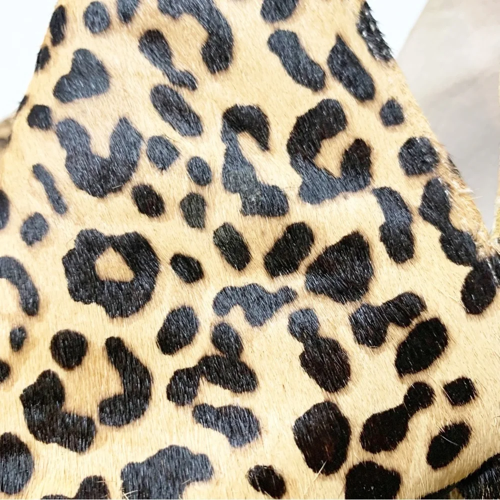 Steve Madden Leopard Stacked Heel Booties